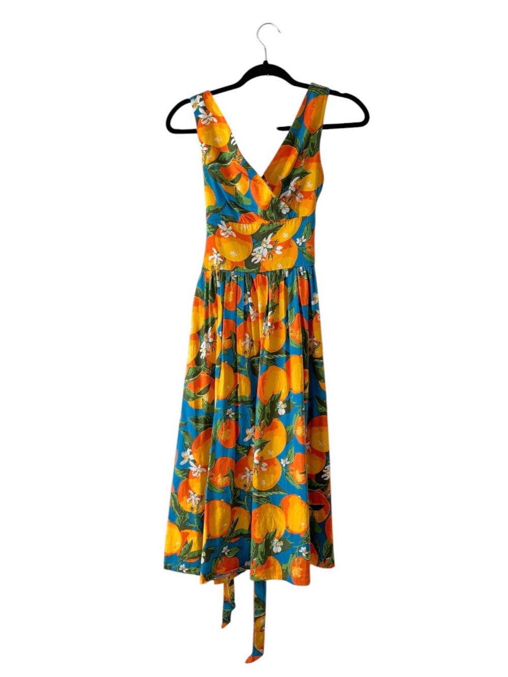 Dancing Days by Banned 50s Inspired Retro Orange Fruit Print Swing Dress XS